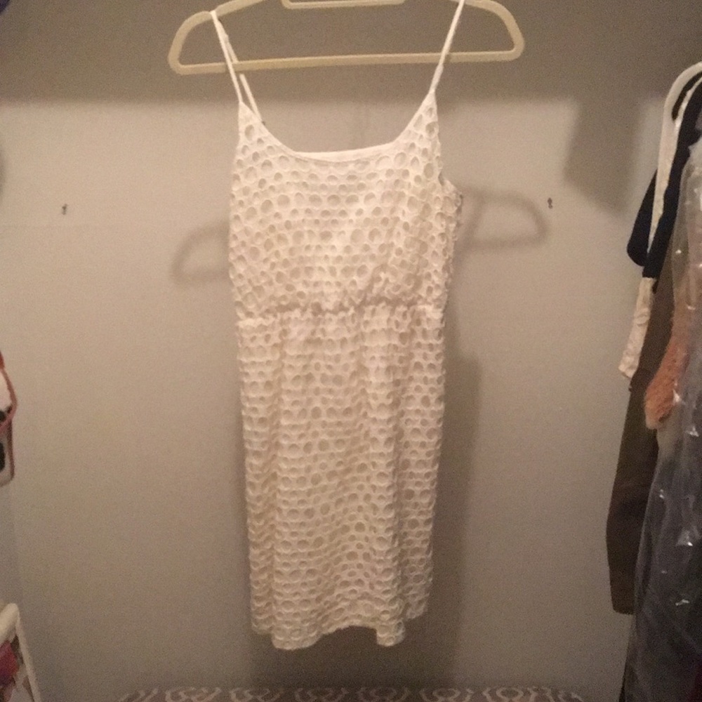 Madewell white eyelet dress